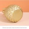 Gold Pineapple Figurine Big Size Artificial Pineapple Rustic Resin Sculpture  for Living Room