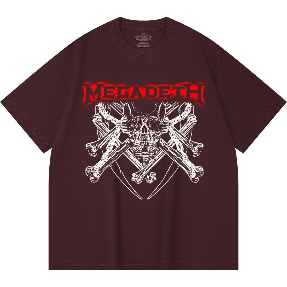 230 g/m² 100% Bavlna T-shirt Heavy Metal Rocková Kapela Tisk Populární Hudby Unisex Těžký Bavlněný T-shirt