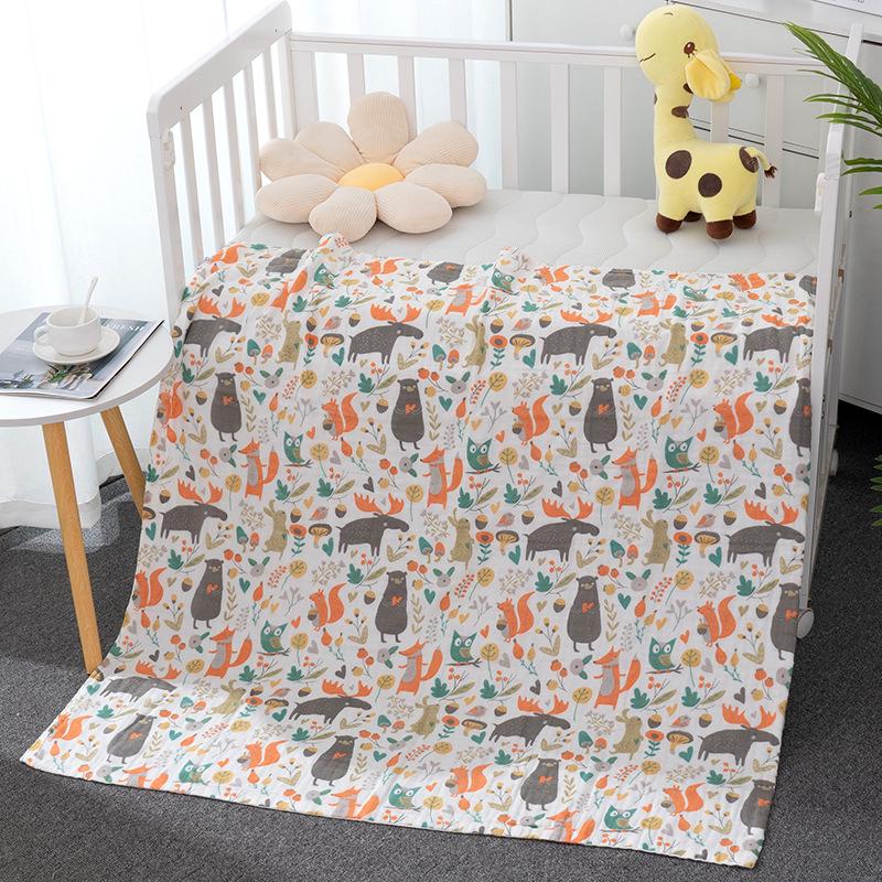 

М який Бавовняний Шестишаровий Абсорбуючий Марлевий Дитячий Банний Рушник та Плед 6 Layer 110*110