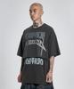 AJOBYAJO [Pba] Arch Logo Washed Layered T-Shirt [Charcoal]