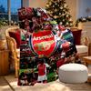 Coperta Stampata Arsenal F.C. - Morbida e Confortevole, per Camera da Letto, Viaggio, Divano, Decorazione Casa - Regalo di Compleanno Natale per Amico
