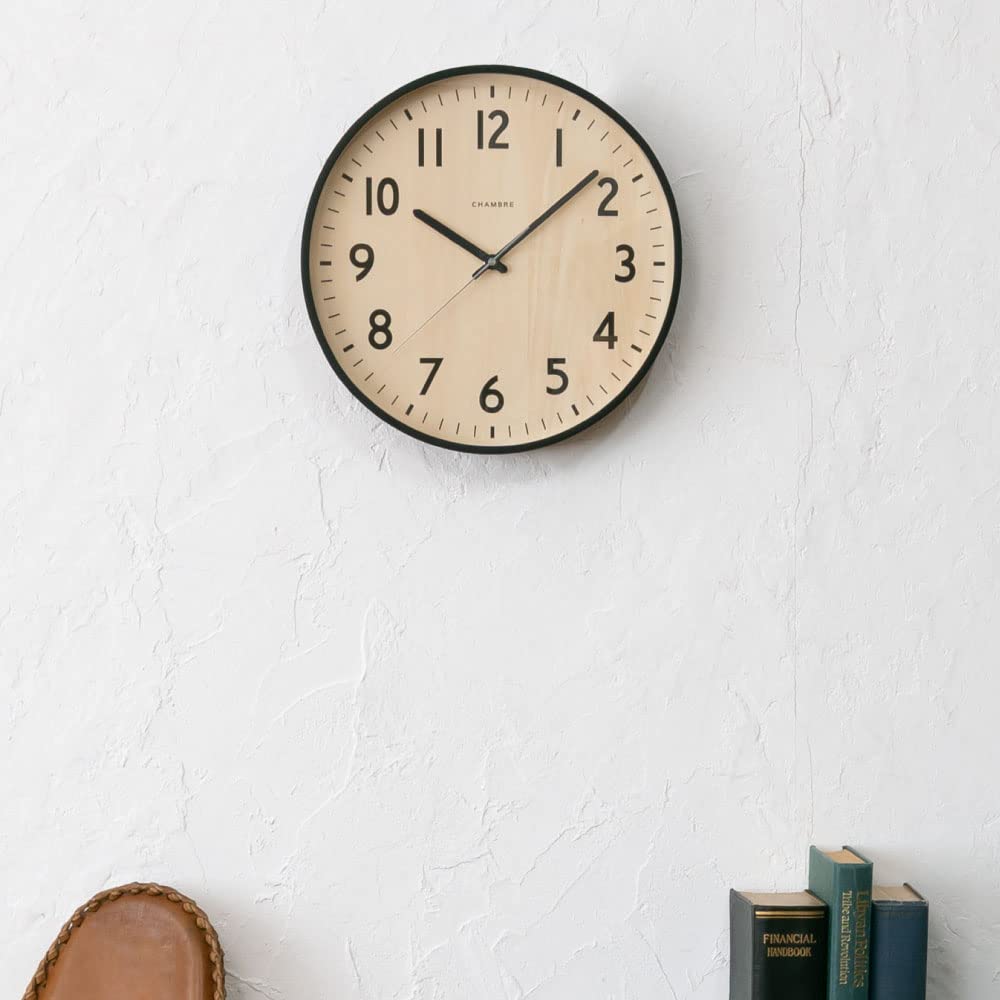 CHAMBRE SHAPELY CLOCK BLACK Clock CH-064BK Radio-controlled