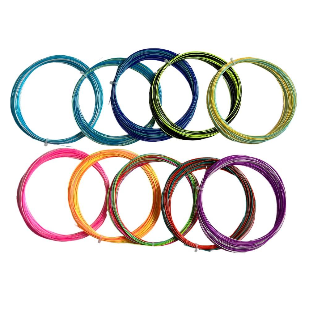 0.73mm Badminton Racket Strings Elastic Colorful Racket Line Professional Training