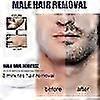 Men's Permanent Hair Removal Cream for Beard, Gentle Depilatory Cream, Inhibits Hair Regrowth, Non-Irritating Facial Hair Remover, Fresh Formula