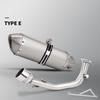 GY6 Oxygen Senso, Modified Connector Section Muffler, Motorcycle Exhaust Pipe, 125cc, 150cc, Middle Tube for GY6 Scooter