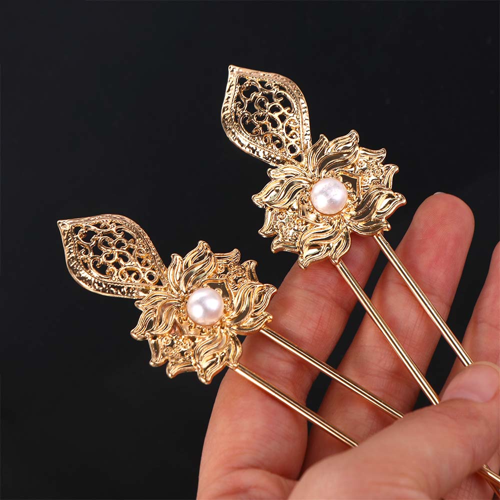 Luxury Chinese Style Hairpin Set Handmade Women Hair Jewelry Vintage Hanfu Hair Stick Set  Headwear