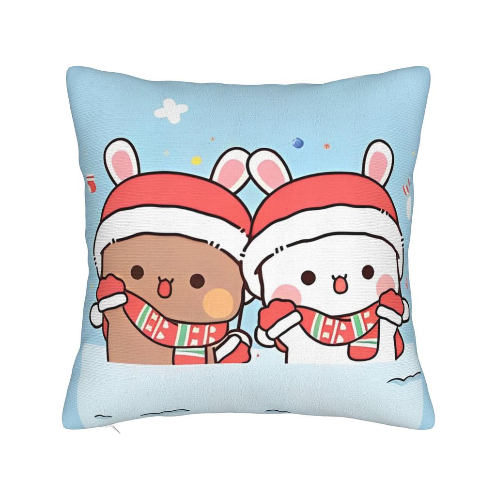 Bubu Dudu Watching The Moon Square Pillow Cases Cushion Cover Awesome Zipper Decorative Pillowcase for Bed 4040cm