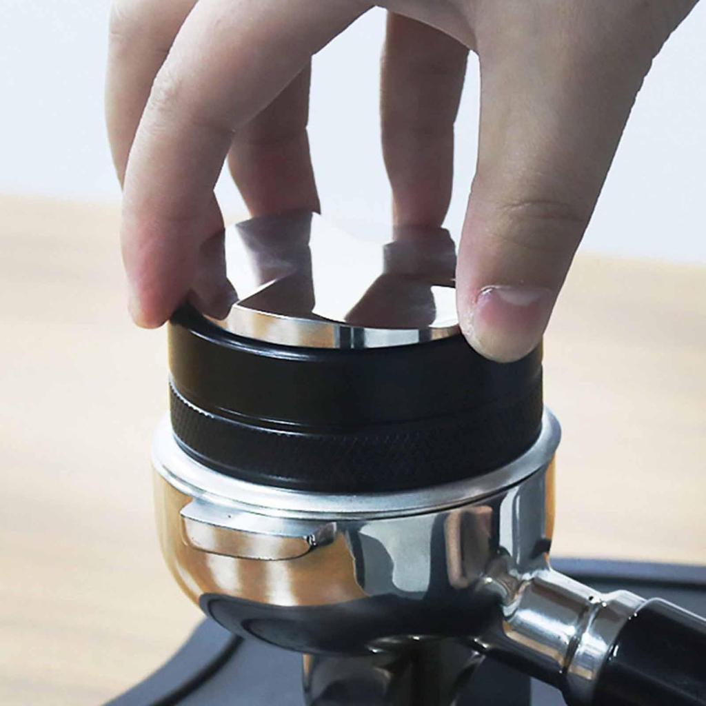 2-in-1 Coffee Distributor Tamper And with Adjustable Pressure Double Head