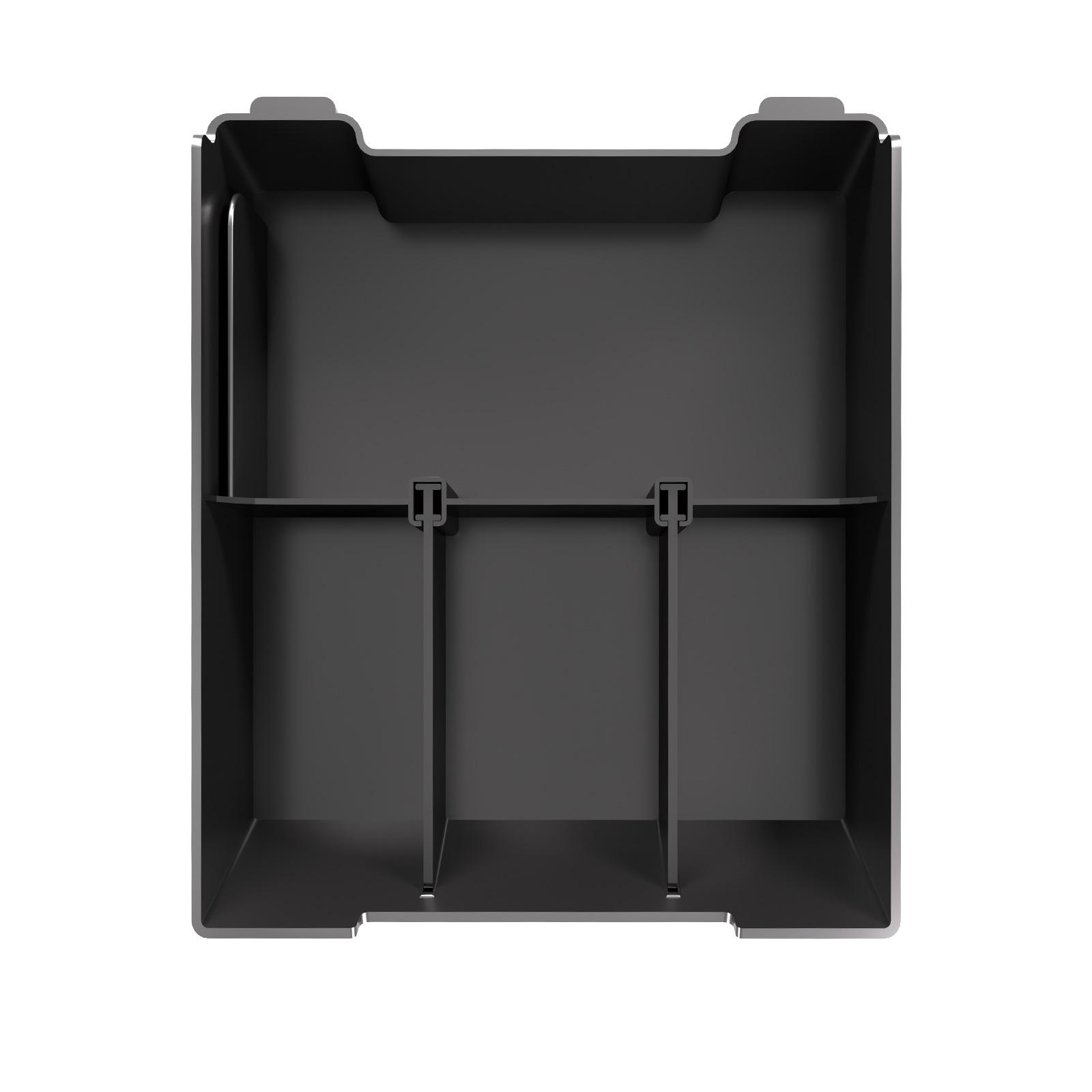 BIGSALE 2025 For Rivian R1S Center Console Organizer Box Tray Armrest Storage Box For Rivian R1T R1S 2022-2024 Accessories чёрный
