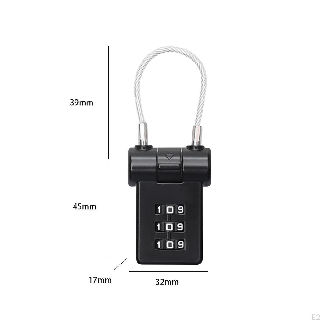 Luggage Locks Universal 3 Digit Combination for Outdoor Toolbox