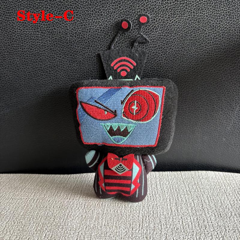 Super Lustige Schreibtischdekoration Weinender Stil 3V Animation Vox Plüschtiere Schlüsselanhänger Anhänger Hazbined Anime Hotel Rucksacktasche Plüschtier Puppe About 10cm
