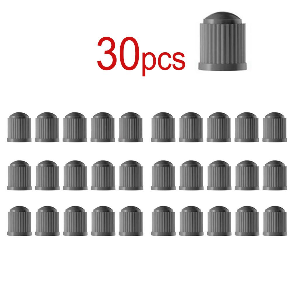 Bicycle Car Tire Valve Stem Caps Tyre Plastic Schrader Valve Stem Dust Cover with Sealing Ring for Car Bike Motorcycle Trolley Valve Stems 1