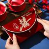 Chinese Style Wedding Red Envelope Tassel Embroidery Pattern Wedding Changing Fee Bag Hongbao Traditional Money Red Pocket Party