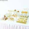 Acryl Metall Kuchenständer Goldener Desserttisch Hochzeit Dessertteller Dekorativer Ausstellungsständer Kuchenform Dim Sum Teller Brotform