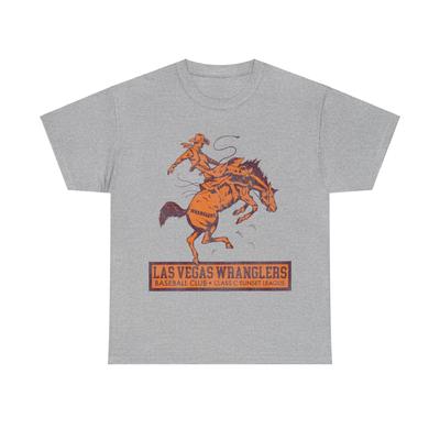 Las Vegas Wranglers Nostalgic Retro Baseball Team T-shirt Unisex T-Shirt