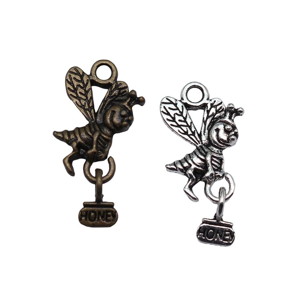 Large Pendants Bees Honeycomb Charms For Bee Themed DIY Jewelry Making