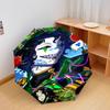 Green Jester Collage Automatic Umbrella - Suitable Travel Outdoor Portable Umbrella Birthday Gift Daily Essentials