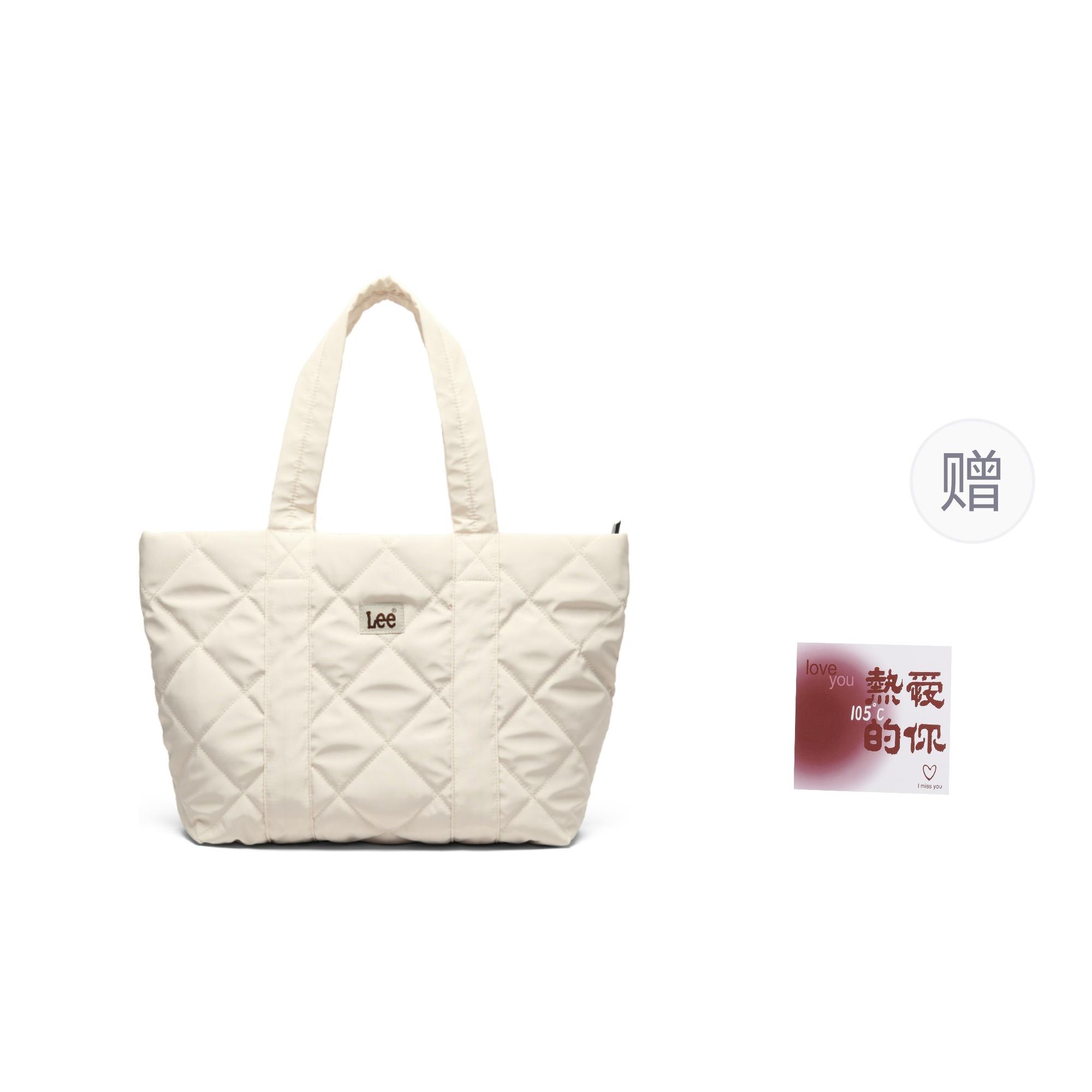 

New Lee Oxford Shoulder Bag, Handbag Regular Women s Ecru/Black LE240034M 50.0*9.9*33.0CM