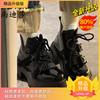 Thick-soled heightening Martin boots women's 2025 spring and autumn models Korean version of all-ride locomotive belt buckle Spice girl short