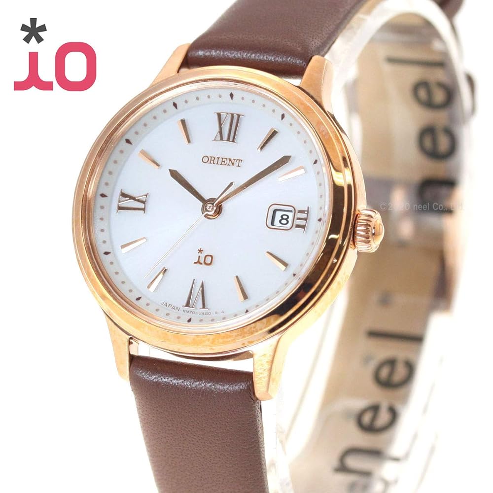 Orient iO SOLAR Solar Watch, Made in Japan, with Manufacturer's Warranty, RN-WG0410S, Women's, White