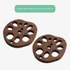Wood Coasters Cute Decorative Lotus Root Cup Pad Eco-friendly Beech Coaster Reusable Hollow Mats for Tableware Bowl Plate