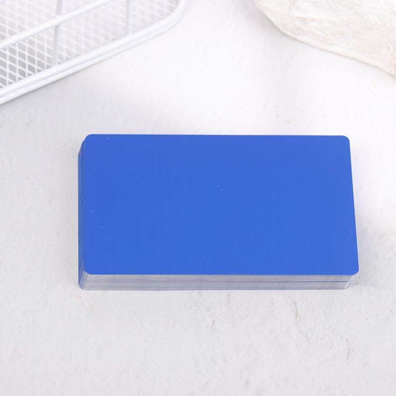 50Pcs Laser Engraving Blanks Aluminum Sheet Laser Engraving Business Card Multipurpose Diy Gift Cards