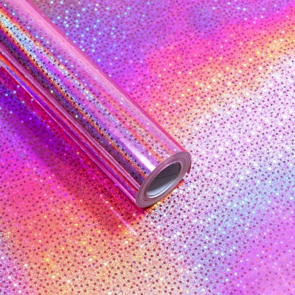 300cm Dárkový balicí papír DIY Řemesla Lesklý balicí papír Gradientní laserový balicí papír Dárky