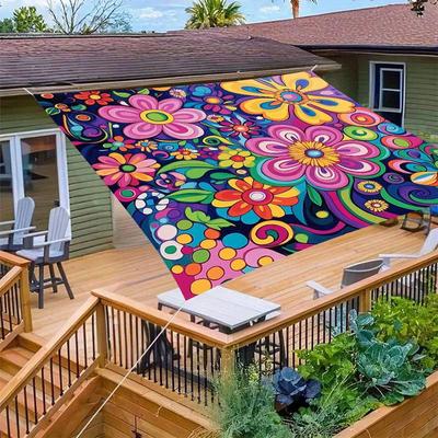 Camping Sun Shelter Tent: Portable Outdoor Tarp and Picnic Ground Cover Mat