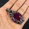 Ruby Pendant Gemstone Jewelry, 999 Copper Wire Wrapped Handmade Pendant, Latest Design Jewelry