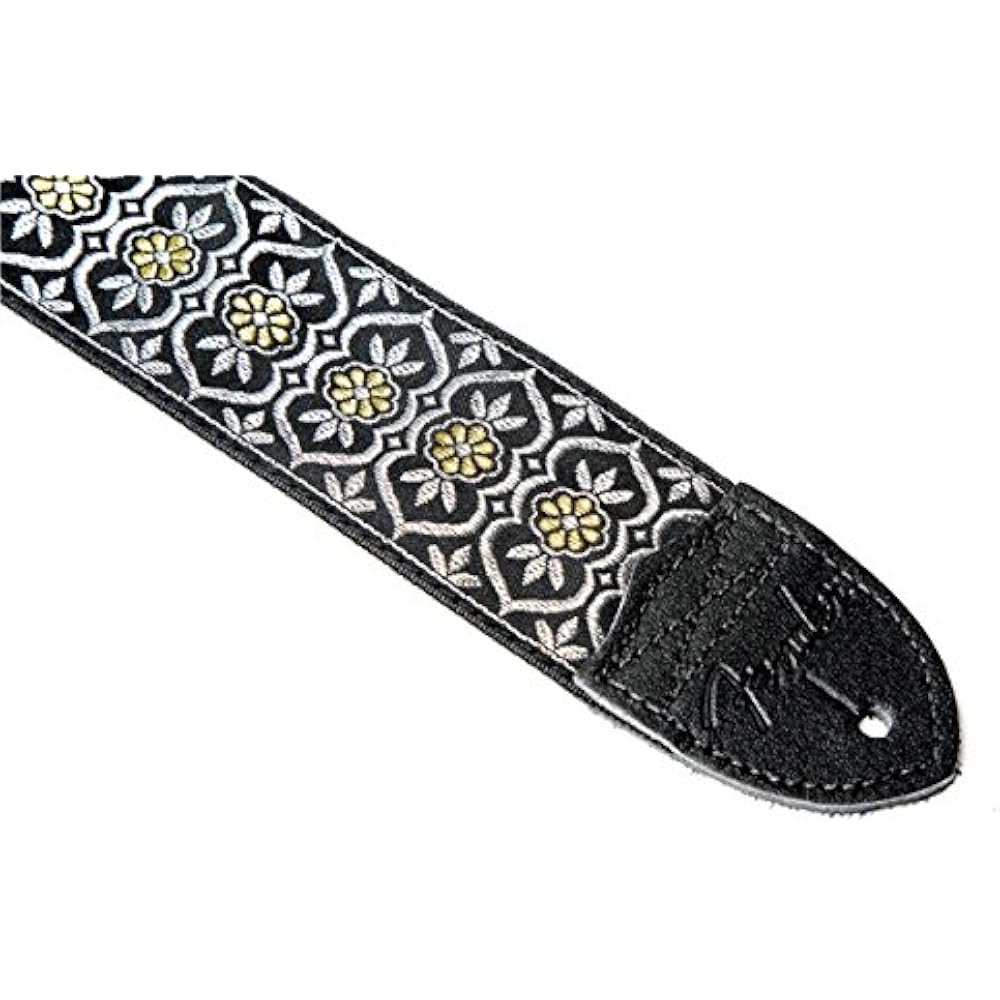 Fender Fender Fender Strap 2" Nylon Jacquard Silver/Gold Batam