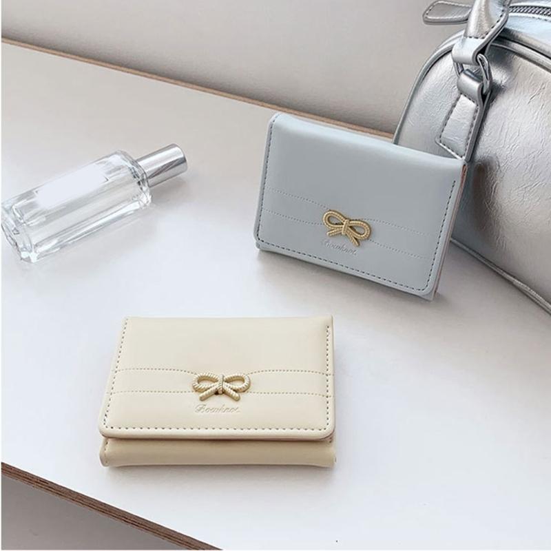 Women Small Compact Wallets Pu Leather Clutch Purses Card Holder Ladies Purse Money Bag,Clutch Purse Trifold Purses
