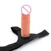 Men Strap On Dildo Panties Wearable Hollow Penis Lengthen Sleeve Strapon Dildo Pants Harness Belt for Man Sex Toys For Woman Gay