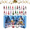 24 Stück Countdown-Kalender Advents-Weihnachtsgnom 24 Tage Countdown-Kalender Sammlerstück Heimdekoration Plüschtiere für Dezember