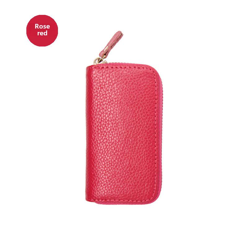 

Женская сумка для ключей и монет из коровьей кожи на молнии с держателем для карт