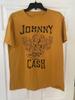 T-shirt Johnny Cash stivali da cowboy Maglietta oro Stile retrò vintage T-shirt unisex NH20418 T-shirt unisex