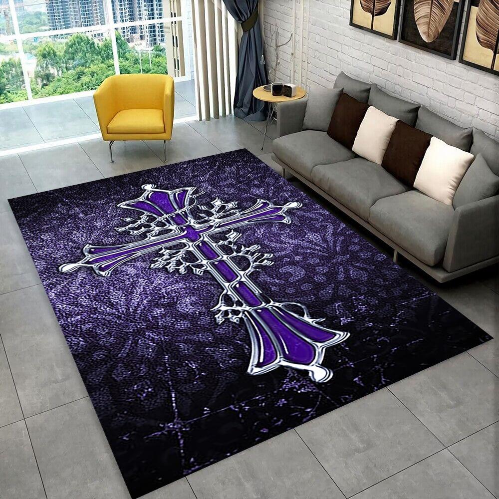 Holy Bible Cross Jesus Pray Area Koberec,Koberec pro domácí Obývací pokoj Ložnice Pohovka Rohožka Dekor,dětská hra Protiskluzová podložka na podlahu Dárek