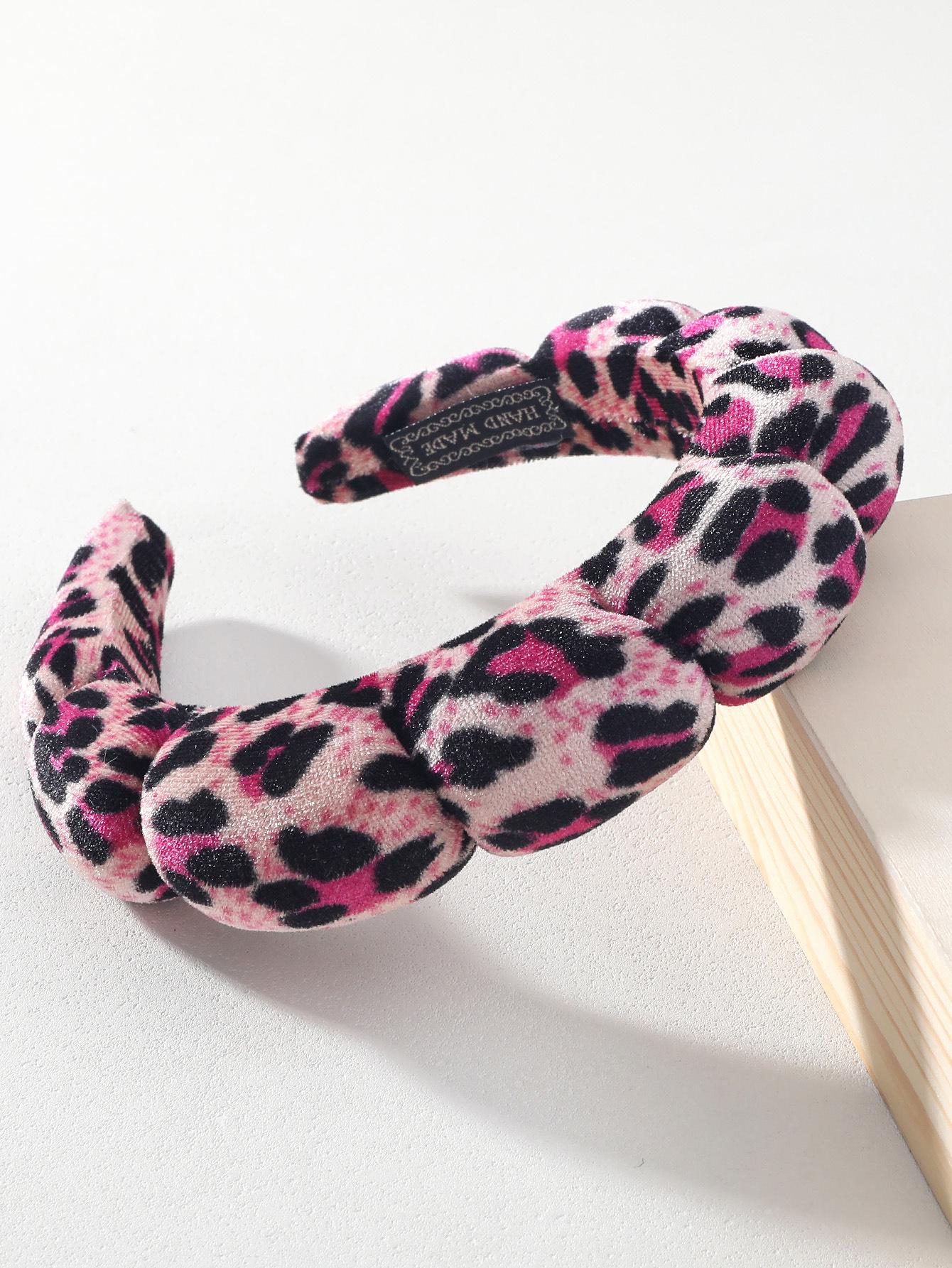 

Золотой бархатный леопардовый принт облачная повязка на голову для умывания лица и укладки волос