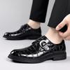 New Men's Business Dress Leather Shoes Leather High-end Brock Shoes British Style Wedding Men's Shoes First Layer Cowhide Shoes
