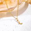 Elegant Titanium Steel Letter Necklace for Women - 2026 Clavicle Chain English Letter Pendant Jewelry