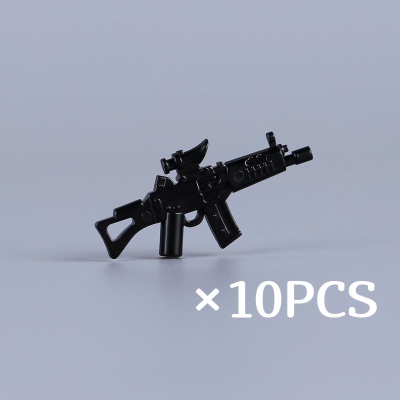 WW II Army Figures Accessory Parts Brick Playset WW2 Soldiers Army Warrior SWAT Police SWAT Machine Gun Scale Ratio Model Block Bricks Toys Playsetss