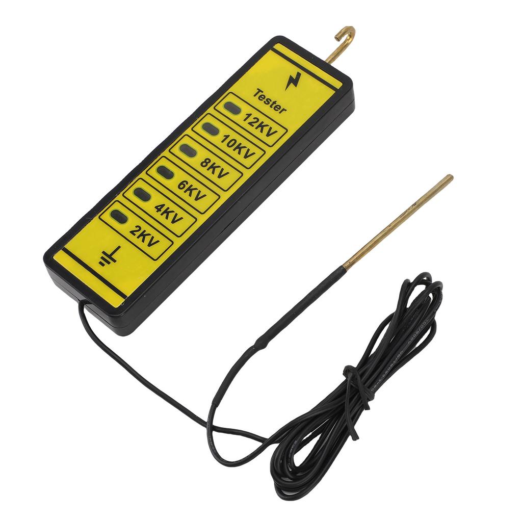 Portable Electric Fence Voltage Tester 12kv Electric Fence Voltage Fault Finder with 6 Indicator Lights for Farm