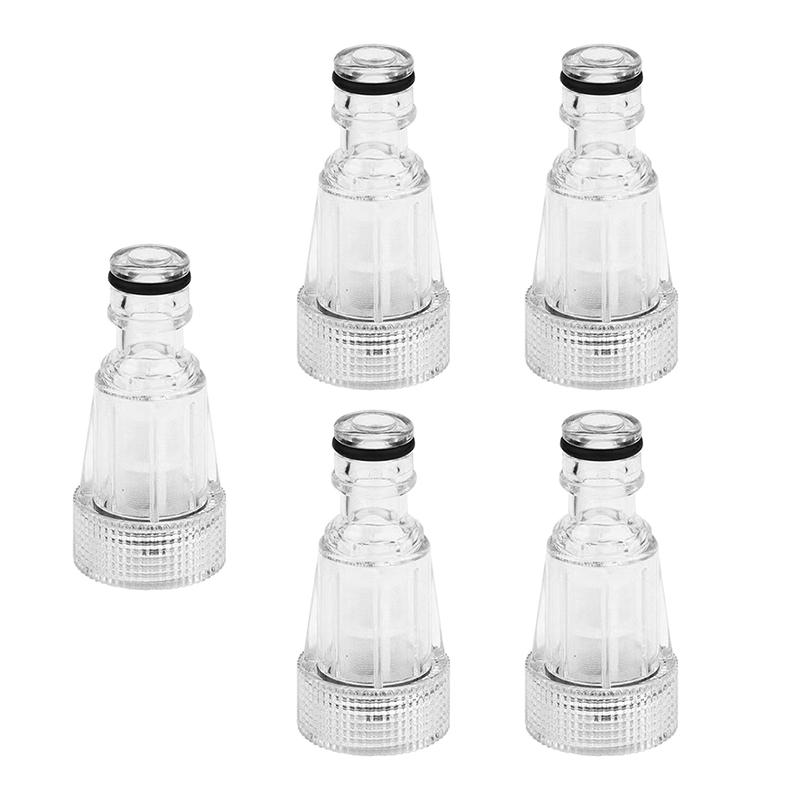 

Прозорий фільтр-з єднувач високого тиску з пластиковою гайкою, Насадка для водяної гармати, Аксесуар для вхідної труби побутової мийки автомобіля чистий