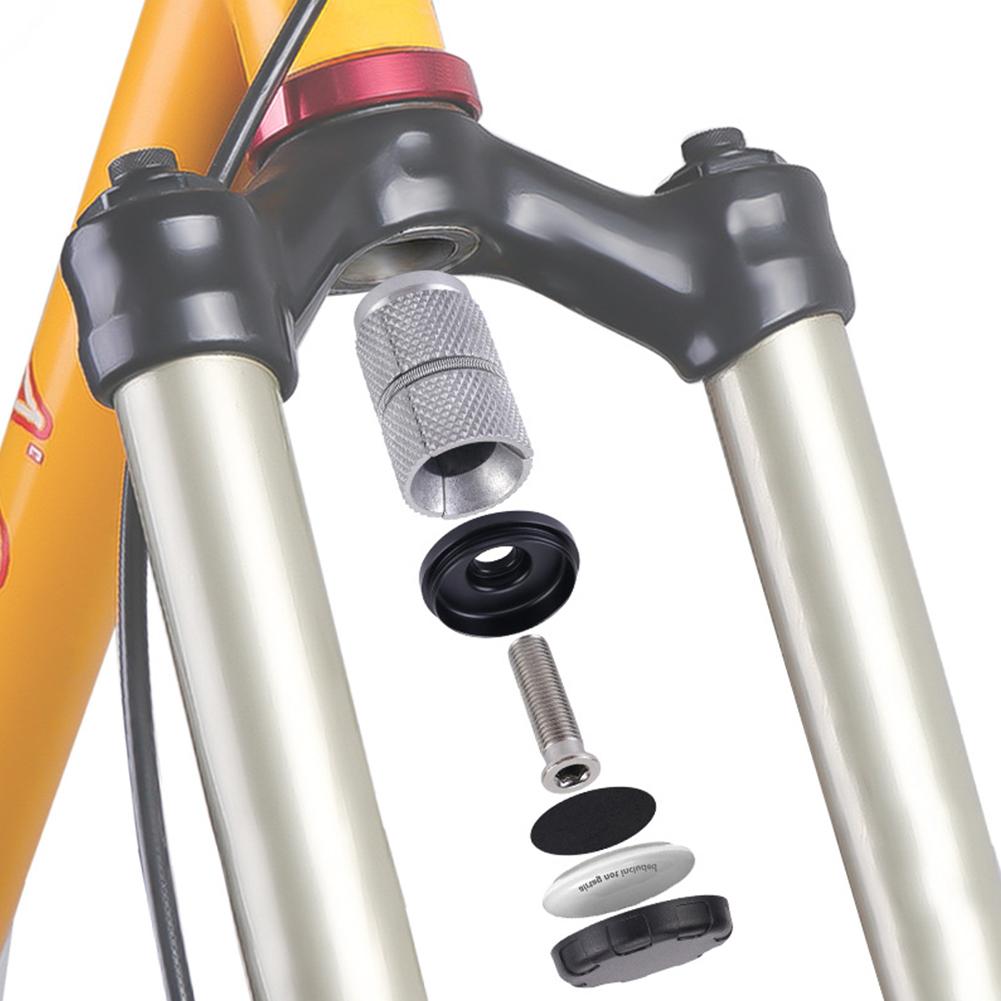 For Apple AirTag Bike Mount Bicycle Front Fork Down Tube Bracket Anti-theft Airtag Tracker Holder Case Bike Headset Cap Cover