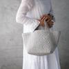 Tokyo Hyakka Tote Seryon Pearl Nubi Bag, Boat-Shaped Tote Bag, Sub-Bag, Mother's Bag, Quilted with Gusset, Lightweight, Hand-Carrying, Adult, Korean