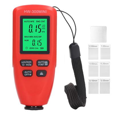 Car Coating Thickness Meter Automatic Measurement Automotive Paint Film Thickness Gauge Red