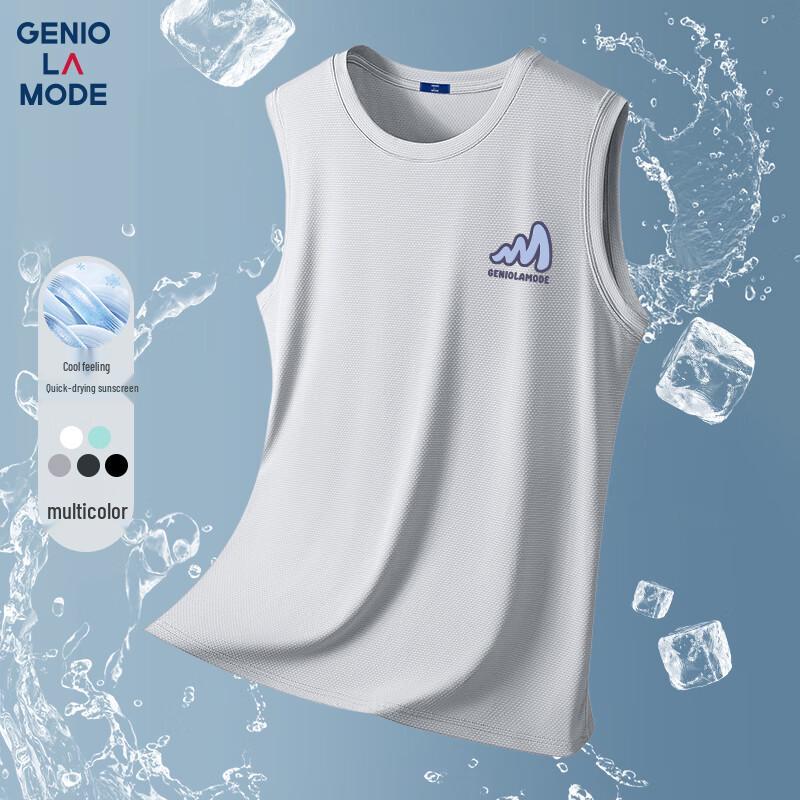 Мужская охлаждающая безрукавка из ледяного шелка GENIOLAMODE 2XL