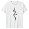 Minimalist Botanical Plant Art T-Shirt Minimalist Foliage Nature Birthday Gift