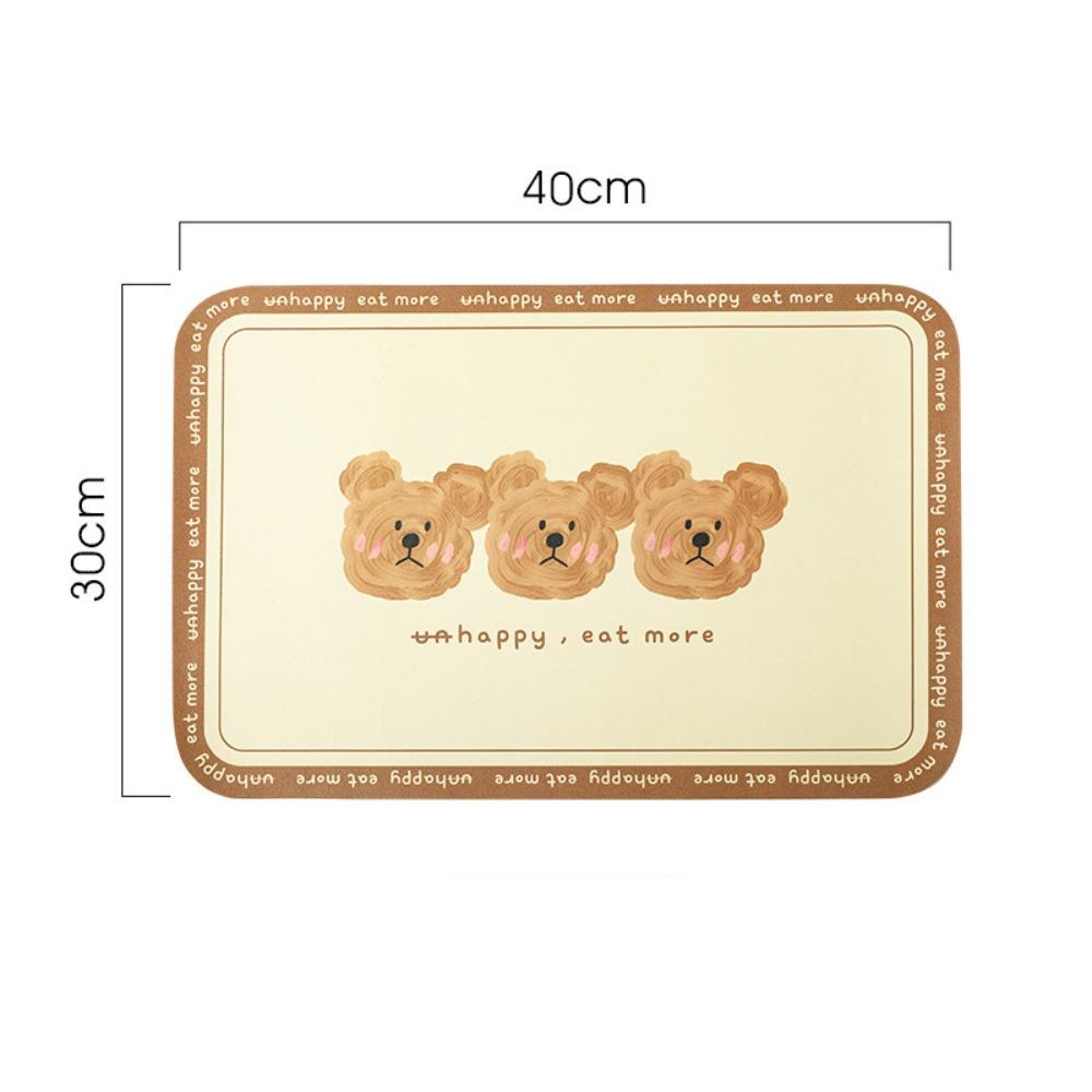 

Милый медведь изоляционный поднос маслостойкий коврик для стола мультяшный обеденный коврик 1