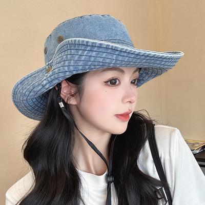Spring/Summer Western Cowboy Fisherman's Hat Unisex Retro Casual Sun Hat—Versatile for Hiking Sun Protection and Fishing