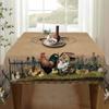 Flower Printed Rectangle Tablecloth Country Rooster Round Table Cloth Table Cover  Beauty Massage